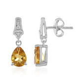 Boucles d'oreilles en argent et Citrine