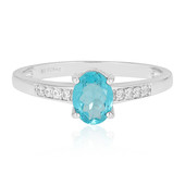 Bague en argent et Apatite bleue