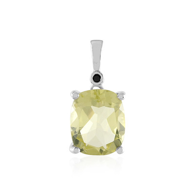 Pendentif en argent et Quartz citron