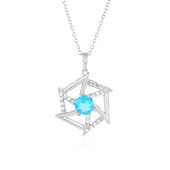 Collier en argent et Topaze Paraiba