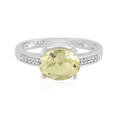 Bague en argent et Quartz citron