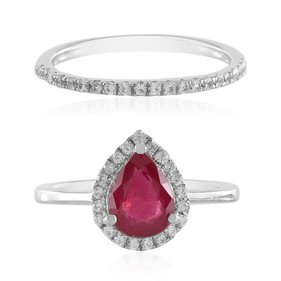 Bague en argent et Rubis de Bemainty