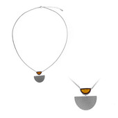 Collier en argent et Ambre baltique (dagen)