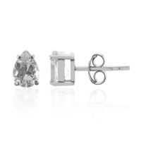 Boucles d'oreilles en argent et Topaze blanche