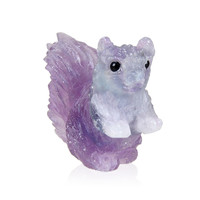 Figurine et Fluorite multicolore