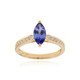 Bague en or et Tanzanite AAA