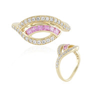 Bague en or et Saphir rose de Ceylan (Adela Gold)