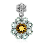 Pendentif en argent et Citrine