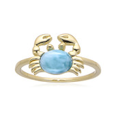 Bague en argent et Larimar