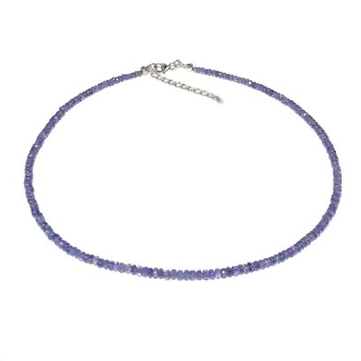 Collier en argent et Tanzanite