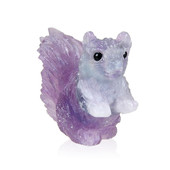 Figurine et Fluorite multicolore