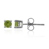 Boucles d'oreilles en argent et Vésuvianite