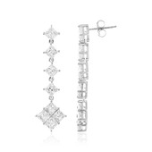 Boucles d'oreilles en argent et Zircon (de Melo)