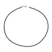 Collier en argent et Spinelle noir