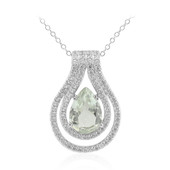 Collier en argent et Améthyste verte