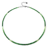 Collier en argent et Grenat Tsavorite