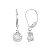 Boucles d'oreilles en argent et Topaze blanche