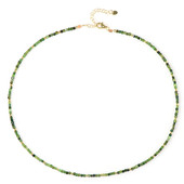 Collier en argent et Tourmaline verte (Riya)