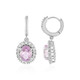 Boucles d'oreilles en argent et Kunzite