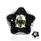 Bague en argent et Améthyste verte