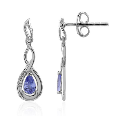 Boucles d'oreilles en argent et Tanzanite