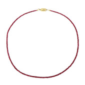 Collier en argent et Spinelle rouge noble