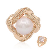 Bague en or et Perle Ming rose royal (TPC)