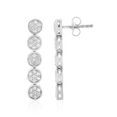 Boucles d'oreilles en argent et Topaze blanche