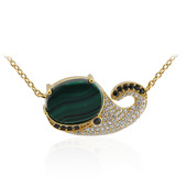 Collier en argent et Malachite