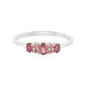 Bague en argent et Tourmaline rose