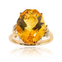 Bague en or et Citrine (Smithsonian)