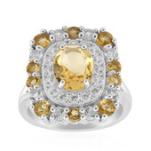 Bague en argent et Citrine