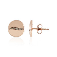 Boucles d'oreilles en or et Diamant champagne I1