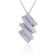 Pendentif en argent et Tanzanite