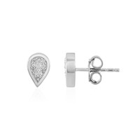 Boucles d'oreilles en argent et Diamant I2 (I)