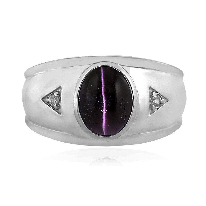 Bague en argent et Sillimanite il de chat 2049SF Juwelo Bijouterie