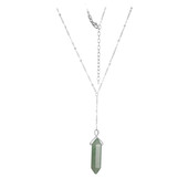 Collier en argent et Aventurine verte