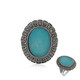 Bague en argent et Amazonite (Annette classic)