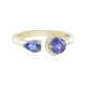 Bague en or et Saphir bleu de Ceylan non chauffé (Adela Gold)