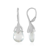 Boucles d'oreilles en argent et Quartz fumé