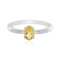 Bague en argent et Béryl jaune