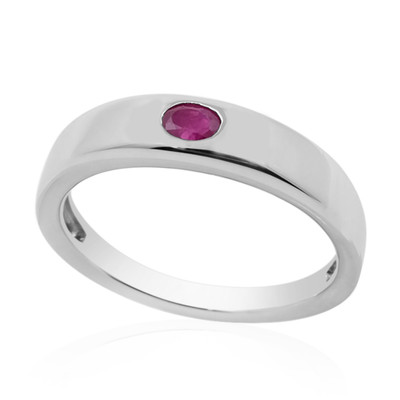 Bague en argent et Rubis