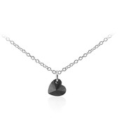 Collier en argent et Spinelle noir