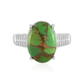 Bague en argent et Turquoise verte de Kingman