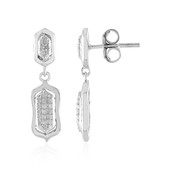 Boucles d'oreilles en argent et Diamant I2 (I)