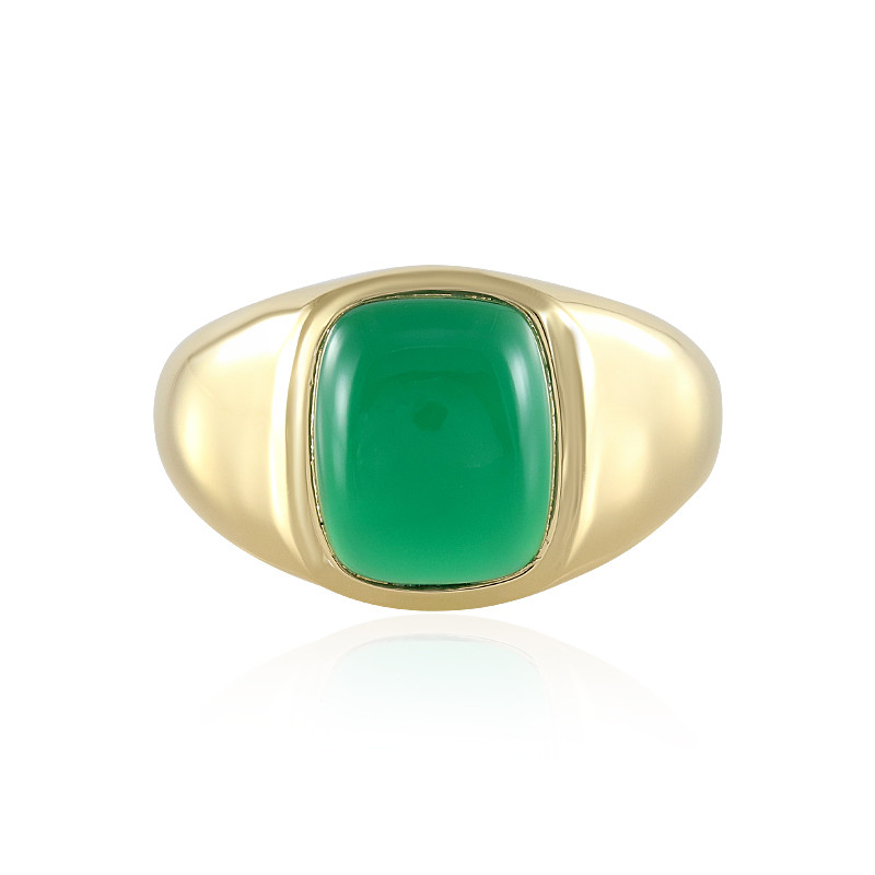 Bague pour homme en argent et Onyx vert 8720MT Juwelo Bijouterie