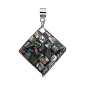 Pendentif en argent et Nacre (MONOSONO COLLECTION)