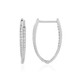 Boucles d'oreilles en argent et Zircon