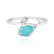 Bague en argent et Apatite bleue