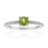 Bague en argent et Vésuvianite